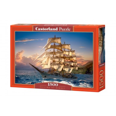Castorland 1500 - Floating in the sunset