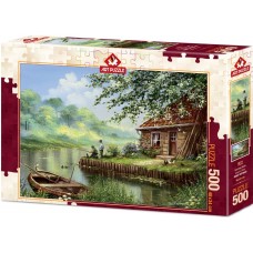 Art Puzzle 500 - Evening fishing