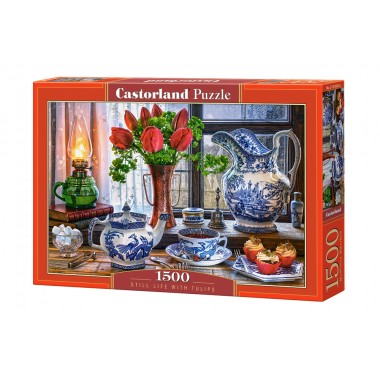 Castorland 1500  - Still life with tulips