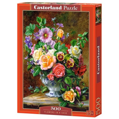 Castorland 500 - Vase with Flowers, Albert Williams