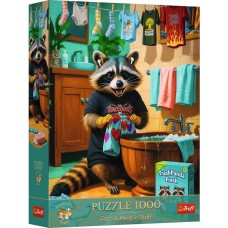 Trefl 1000 - The Raccoon's Laundry Day
