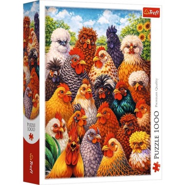 Trefl 1000 - Colored hens