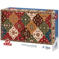 Art Puzzle 1000 - Anatolian flowers, carpet motif