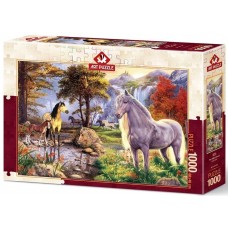 Art Puzzle 1000 - Paradise for horses