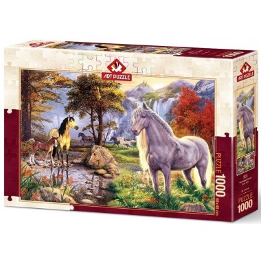 Art Puzzle 1000 - Paradise for horses