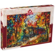 Art Puzzle 500 - Autumn train