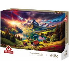 Art Puzzle 500 - On the Edge of the Alps