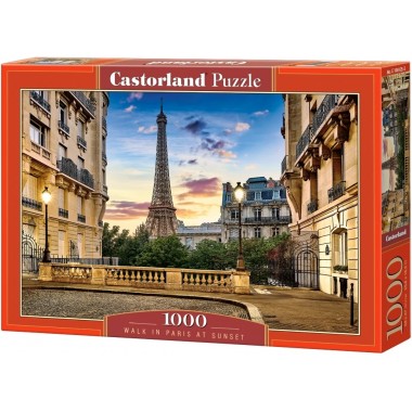 Castorland 1000 - Walking in Paris at sunset