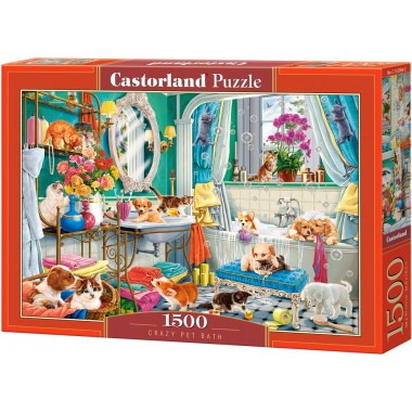 Castorland 1500 - Crazy Pet Bathing
