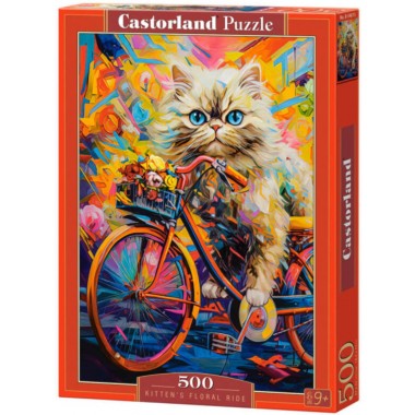 Castorland 500 - Cat's colorful journey