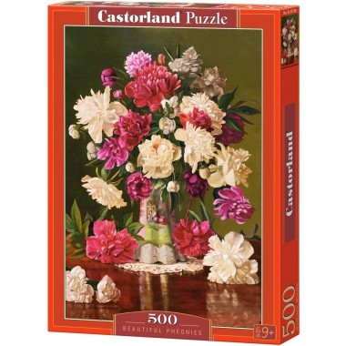 Castorland 500 - Beautiful peonies