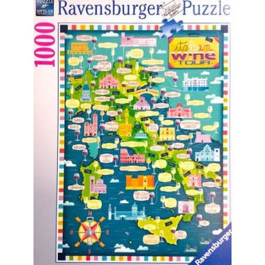 Ravensburger 1000 - Map of Italy, wine