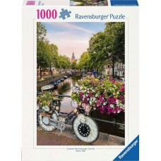 Ravensburger 1000 - Bicycle and flowers in Amsterdam